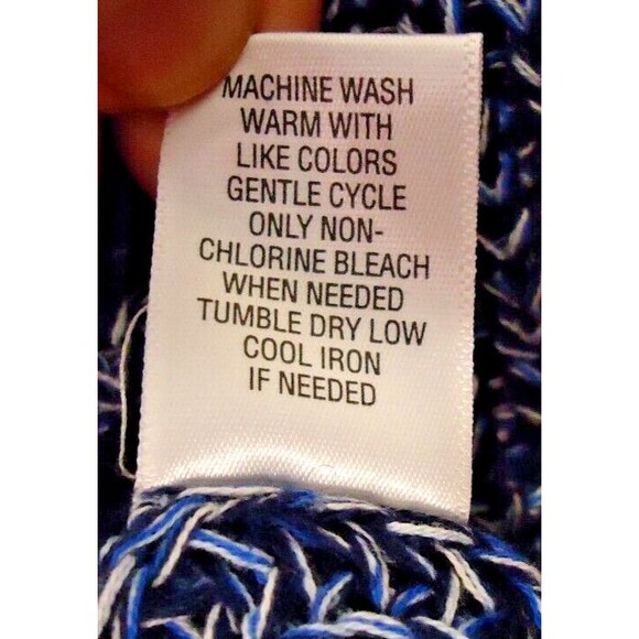 Studio Works Knit Long Sleeve Sweater Color Denim Marble (Blues) Womens Size 1X - Picture 7 of 11